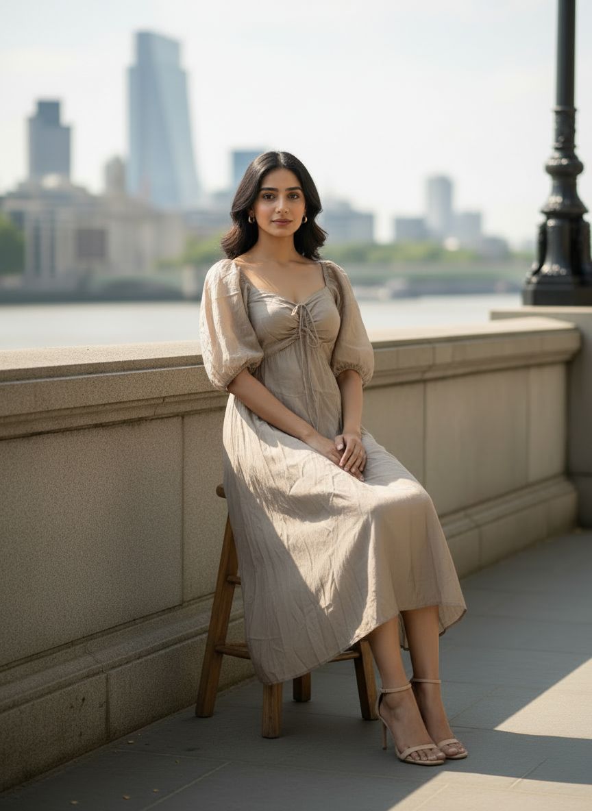 Aria Champagne Maxi Dress thumbnail 3